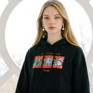 NWT Primitive Unisex Black Dragon Ball Z Frieza & Villains Hoodie Sweatshirt- M